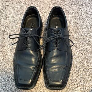 Men's Black Leather Dress Shoes